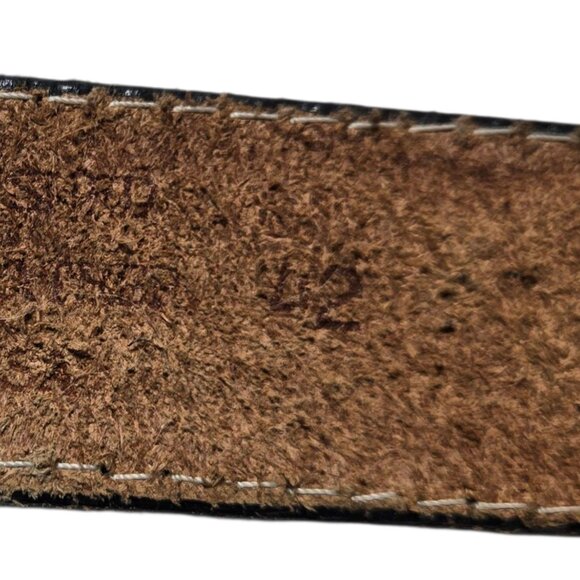 Vintage Tooled Leather Belt Eagle Rabbit Design Size 42 Embossed Western Wear - Picture 3 of 16